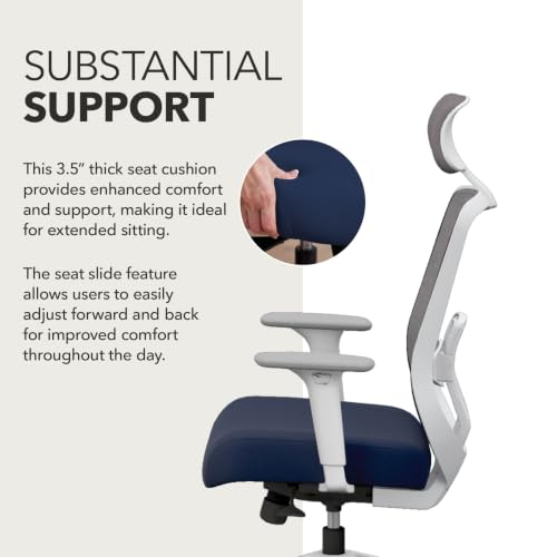 Image of HON Altern Ergonomic Office Chair, Office Desk Computer Chair, Indigo