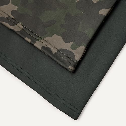 Amazon Essentials Men's Microfleece Neck Warmer Gaiter, Pack of 2, Olive/Camo, One Size - image 4