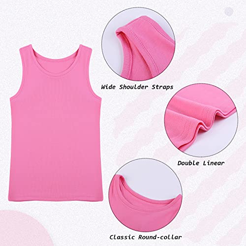 Cooraby 5 Pieces Girls Dance Tank Tops Racerback Sleeveless Tops For Ballet Gymnastics Dancewear #TOP2