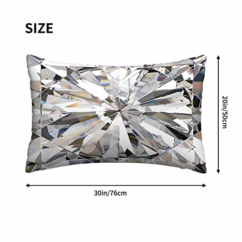 Mugod Throw Pillow Cover Abstract Bling Diamond Crystal,Pillow Case For Men Women Decorative Home Sofa Chair Couch 20X30 Inches #TOP3