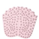 Fußmassage-Akupressurmatte, Verdickte, vergrößerte Fußsohlenmassage, Trittmatte, Akupressur, Übung, Entspannung, mehrfarbig(Pink)