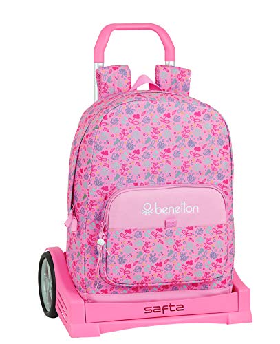 Mochila Safta Espalda Ergonómica con Carro Evolution  Mariposas