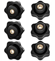 MAJOYLIFE 6 Stück Sterngriffmutter M6,Rändelmutter Äußerer Durchmesser 32mm,Flügelmuttern für Die Mechanische Industrie,Möbel,Werkzeugmaschinen,Elektronische Geräte,Fitnessgeräte