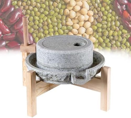 Młynek do ziarna kamienia, młynek do płatków zbożowych na mokro i sucho, ręczny młynek do pszenicy, ryżu, fasoli, przypraw - niezbędne narzędzie kuchenne