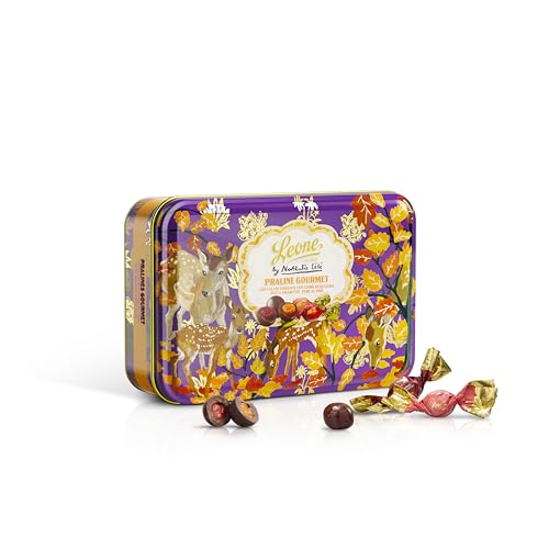 Leone 1857 Nathalie Lete Gourmet - Bombones mixtos - Sin gluten - lata de 150 g - Ideas de regalo de Navidad