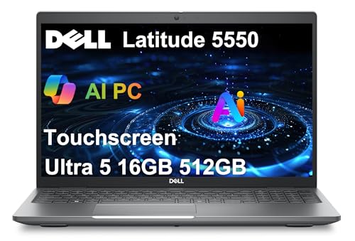 Dell Latitude 5550 �r�W�l�X�m�[�g�p�\�R��(15.6�C���` FHD�^�b�`�X�N���[���AIntel 12-Core Ultra 5 135U (> i7-1355U)�A16GB DDR5 RAM�A512GB SSD)�A�o�b�N���C�g�A1080p