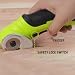 Electric Cordless Cloth Cutter with Cutting Blades, Portable Fabric Scissor Cutting Machine Working with Safety Lock, Handheld Trimmer for Paperboard, Fabric, Carpet, Leather, Sponge, Rugs