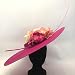 Desconocido Pamela Rosa Fucsia, en Base de Sinamay 50 cm diámetro con