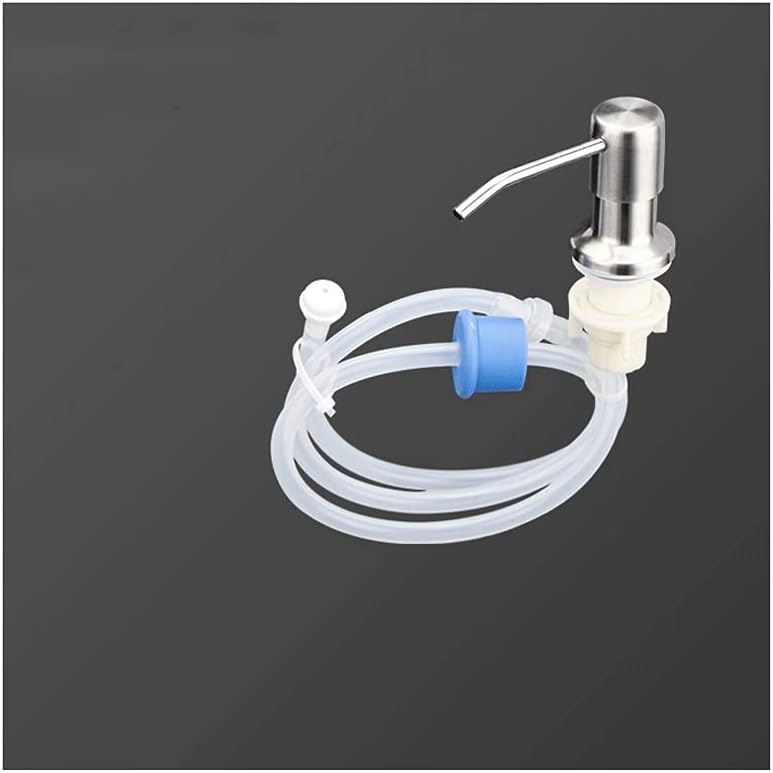 Soap/Lotion Dispenser for Kitchen Sink, Built in Design with 1.2 Meter Extension Tube Directly to Soap Bottle Soap dispensers, Silver