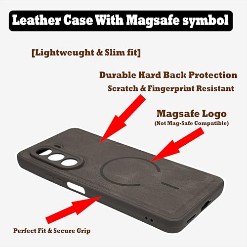 Image of SBMS Back Cover for OnePlus Nord CE6 Lite 5G | Ultra Slim Soft Rubberised Hard Case | Oil Feel Soft Leather Back | Mag-Safe Design (Mag-Safe Not Support) | Camera Protection Case for CE 6 Lite (Gray)