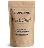Herbadiet Bioperine Powder | Black Pepper Extract Powder Piperine 95% by HPLC | Bioavailability Enhancer, Boosts Nutrients Uptake | Gluten Free, Non-GMO Bulk Supplement (14 gram/ 0.5 oz)