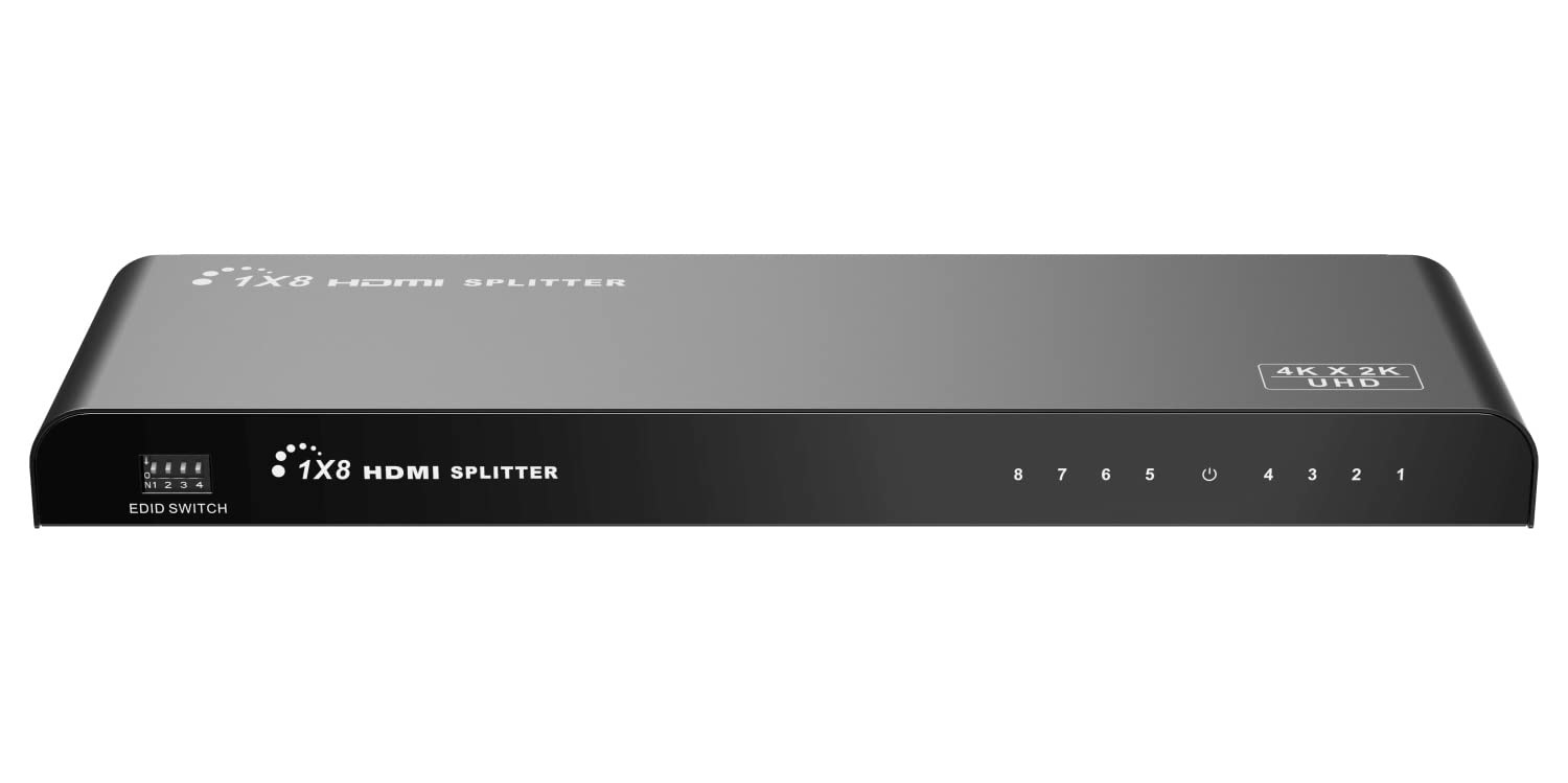 Premium Cord HDMI 2.0 Répartiteur 1-8 connecteurs 4K x 2K / 60Hz Full HD 3D Noir