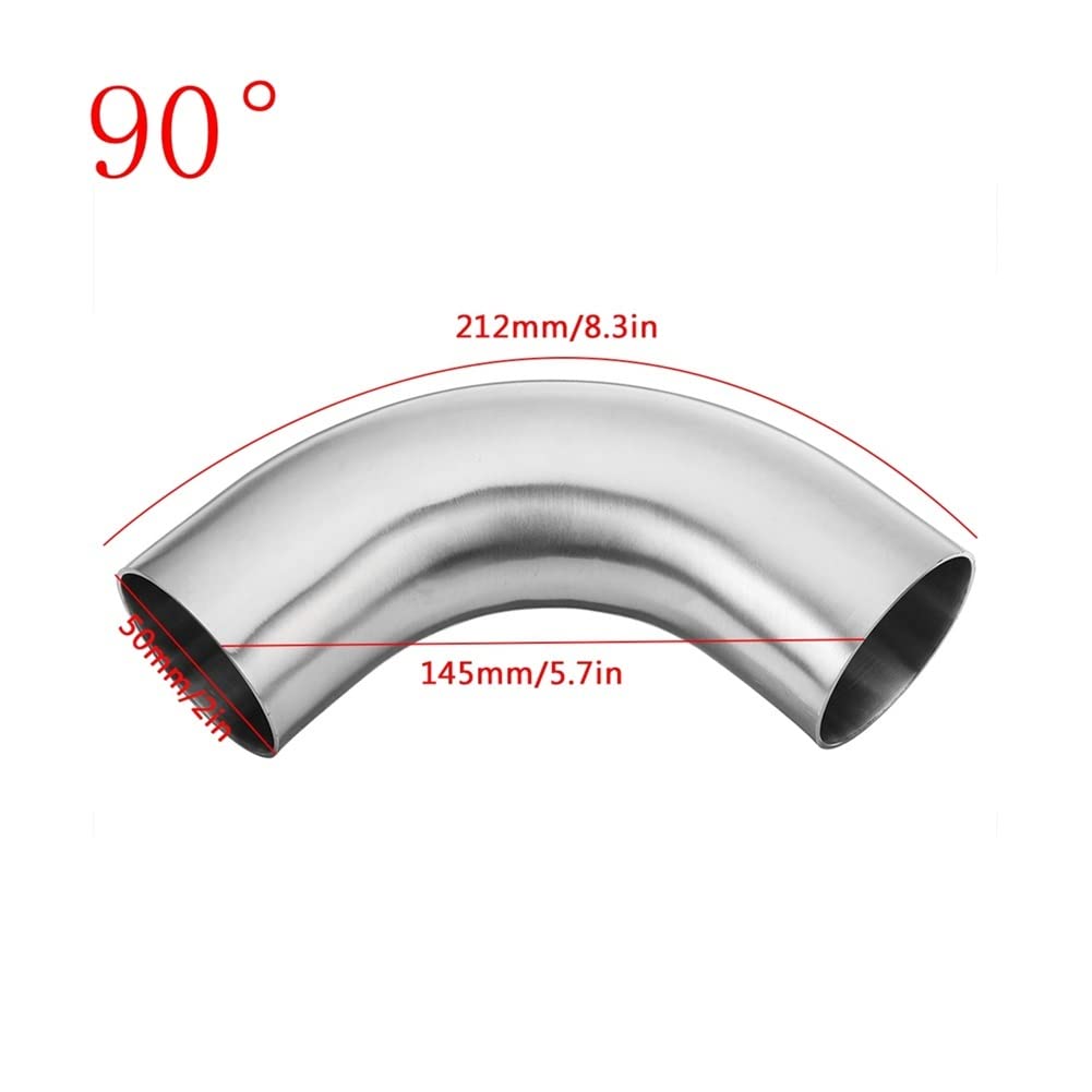 Raccordo A Gomito 90° In Acciaio Inox WP316/316L, 3 Pollici Schedule 10 – Estremità Smussata - Foto 1