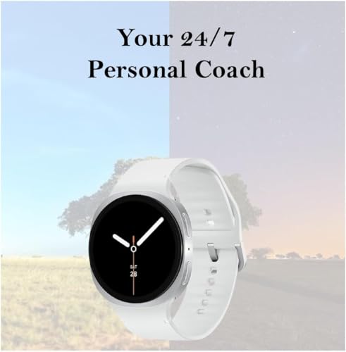 Image of Samsung Galaxy Watch 8 (2025) Bluetooth Smartwatch, Intl Version - Fitness & Sleep Tracking,Heart Rate Monitor, Android Compatible (Not for iOS) - with Extra Hybrid Band (Silver, 44mm)