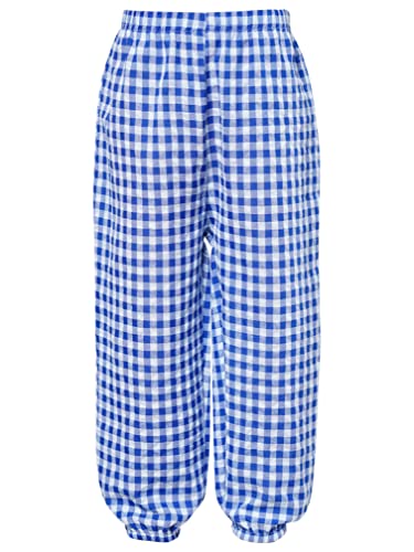 easyforever Kids Girls Boys Plaid Harem Pants Straight Leg Sweatpants Bloomers Casual Joggers Trousers Lounge Bottoms
