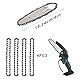 4 Stück Kettensäge Kette,kettensäge ersatzkette,Sägeketten, 6 Zoll Mini Kettensäge Kette,Universal Kette für Kettensäge, Kompatibel mit allen 6 Mini-Kettensägen