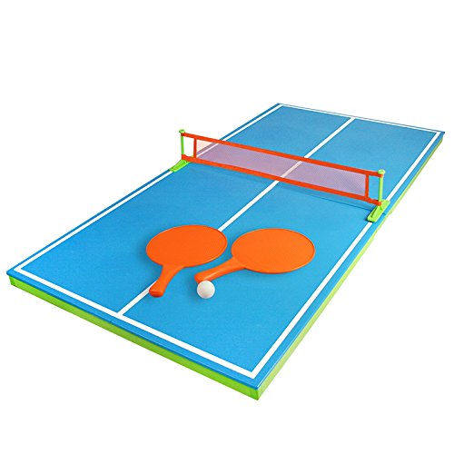 Swim Central - 54Blue and Orange Floating Ping-Pong Table Swimming Pool Game