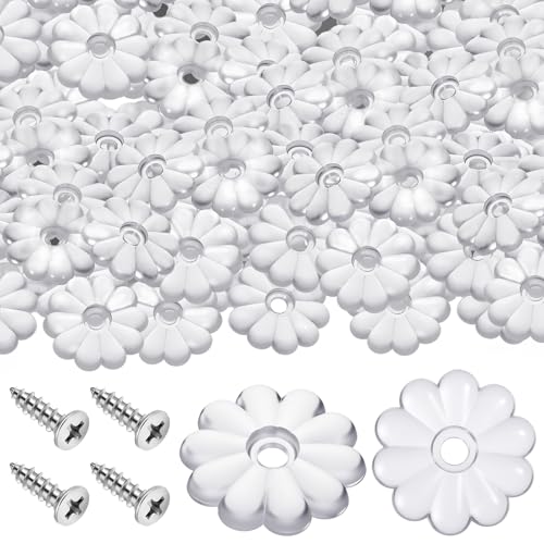 Arandelas de roseta con tornillos para botones de roseta de techo en casas móviles de 1-1/8"