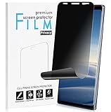Galaxy S9 Plus Privacy Screen Protector, Maxsoco 2-Way Anti Spy Scratch Resistant Soft Film, Full...