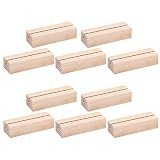 Titulaire en Bois,Bois Supports Cartes Mariage,Porte-Cartes en Bois,Titulaire Bois Supports Cartes Mariage,Bois Naturel Porte-Cartes Table,Porte-Cartes Bois,Porte-Numéro Table Bois,pour Fêtes,10 PCS