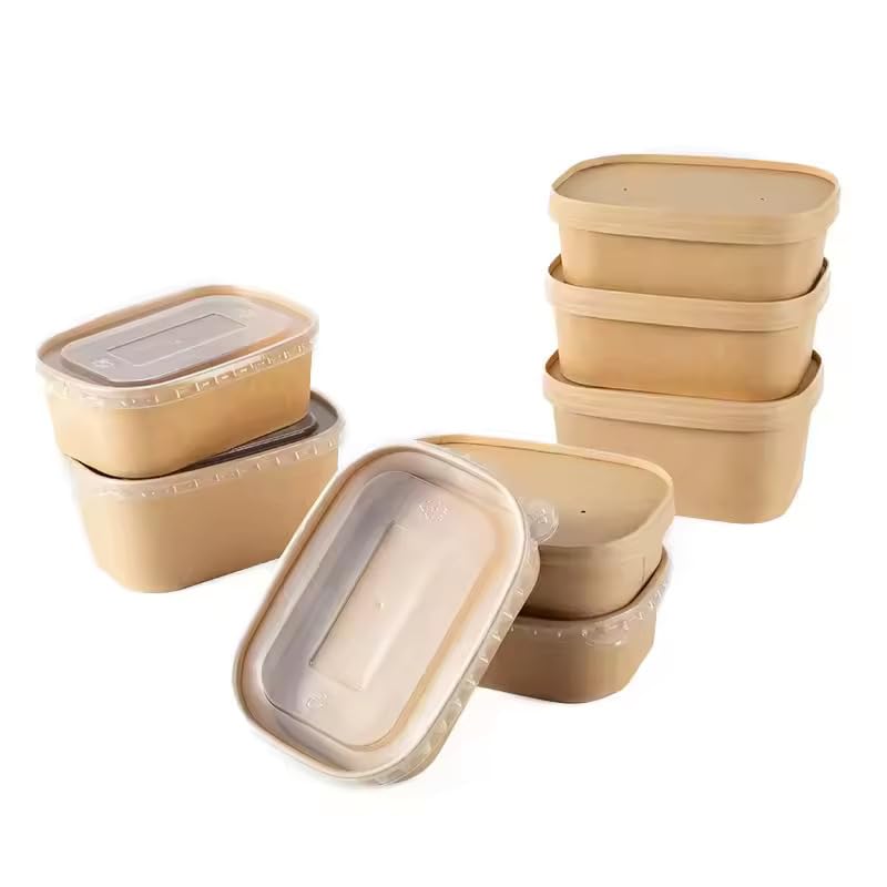 Arredo Chef Barquette Écologique en Carton Kraft pour Restauration à Emporter - Contenant Alimentaire Recyclable et Résistant lot de 50 pièces (Sans...