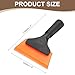 HARFINGTON Squeegee 5 Inch Length Auto Water Blade Shower Squeegee with Non-Slip Handle for Car Windshield Window Cleaner Glass Door, Orange