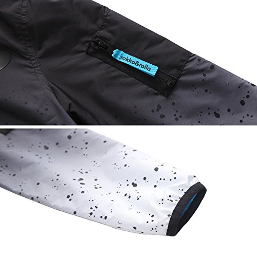 Rokka&Rolla Boys' Lightweight Water-Resistant Jersey-Lined Windbreaker Jacket4