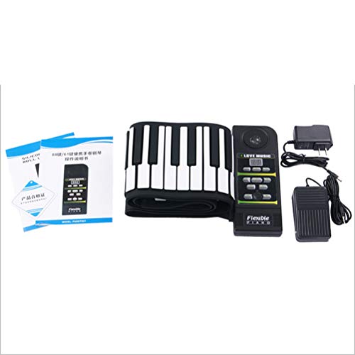 KUANDARM Piano Pliant Main Roll Piano, 88 Touches Rechargeable Roll Up Piano avec, Pliant Instruments de Musique pour Enfants débutant Musique Jouets éducatifs débutant - Les Beatles, Paul McCartney, John Lennon, RIngo Starr, George Harrison KUANDARM Piano Pliant Main Roll Piano, 88 Touches Rechargeable Roll Up Piano avec, Pliant Instruments de Musique pour Enfants débutant Musique Jouets éducatifs débutant – Image 5