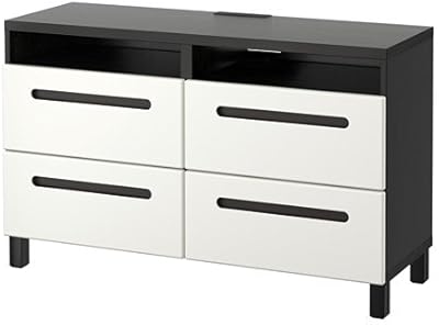 Amazon Com Ikea Tv Unit With Push Opener Drawers Walnut Effect