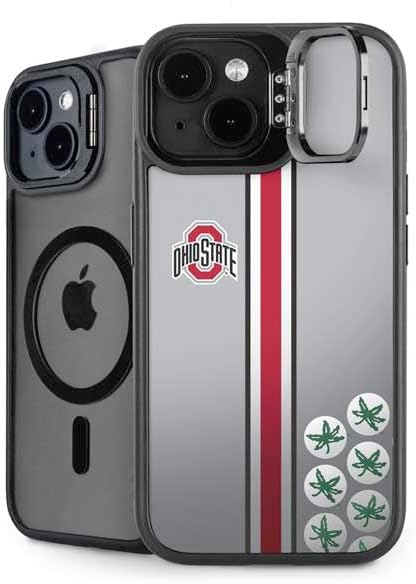 Skinit Kickstand Phone Case Compatible with iPhone 15 - Officially Licensed Ohio State University The Ohio State Buckeyes Design