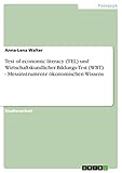 messinstrumente wetter  Test of economic literacy (TEL) und Wirtschaftskundlicher Bildungs-Test (WBT) - Messinstrumente ökonomischen Wissens