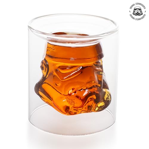 Bicchiere in Vetro Originale Stormtrooper, Trasparente, 150 ml - Gadget - Immagine 1