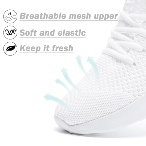 Image of Womens Tennis Shoes Sneakers Walking Running Gym Athletic Slip Resistant Shoes Casual Workout Shoes for Women Lightweight Breathable Comfortable