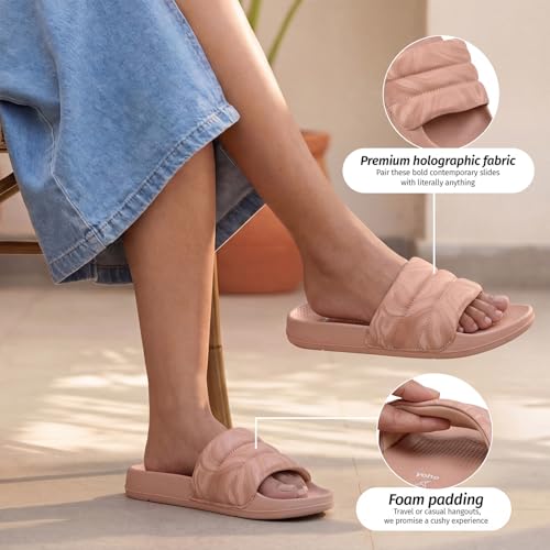 Image of YOHO Women Sliders Dolphy Nova | Snug Fit, Comfortable, Soft and Lightweight Slip Ons, Home Wear Chappal, Flip Flop Footwear for Woman /Ladies /Girls