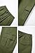 THWEI Cargo Pants for Men Casual Drawstring Joggers Cotton Work Sweatpants Multi Pockets Army Green S