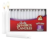 Ner Mitzvah Classic White - 6 Inch Candles - 72 Bulk Pack - for Shabbat Candles, Dinner Tables, Restaurants, Ceremonies and Emergency - 5 Hour Burn Time
