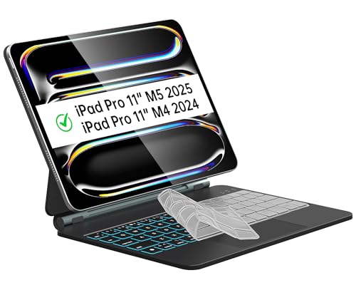 Image of iPad Pro 11-inch Case with Keyboard (M5 2025 /M4 2024), Uninterrupted View, Snap Tight, Magic Keyboard for iPad Pro 11-inch M5 /M4, Effortless Command with Comfort Angle, Black