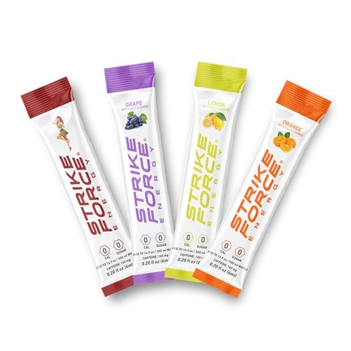 Image of Strike Force Energy Drink Mix - Original Flavor - Natural Tasting Caffeine Drink - Turn Any Drink into a Healthy Energy Drink - Zero Calories, Keto Friendly, Sugar Free, Pre Workout (40 Liquid Packs)