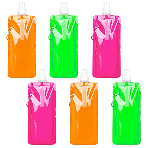 GLAITC Foldable Water Bottle,6 Colors Collapsible Water Bottle Reusable Drinking Water Bottle Plastic Water Bag Reusable Drinking Water Bags with Clip for Outdoor Indoor Sports,Biking,Hiking,Travel GLAITC Foldable Water Bottle,6 Colors Collapsible Water Bottle Reusable Drinking Water Bottle Plastic Water Bag Reusable Drinking Water Bags with Clip for Outdoor Indoor Sports,Biking,Hiking,Travel
