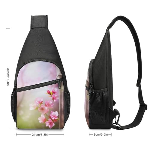 Mochila Bandolera Spring Flower para Senderismo Casual miniatura 2