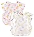 Happy Cherry - 2 pcs Tablier Bébé Alimentation Enfant Blouse Bavoir Étanche Sans Manches pour Peinture Manger Bavette Repas Motif Mignon pour Garçons Filles de 1-2 Ans