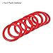 PATIKIL Carnival Ring-Toss Rings 4cm ID, 24 Pack Plastic Hoop for Outdoor Party Favor Game Booth, Red