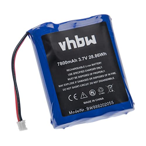 vhbw Batería Compatible con Technaxx TX-75 telefonillo, Video-telefonillo (7800 mAh, 3,7 V, Li-Ion)