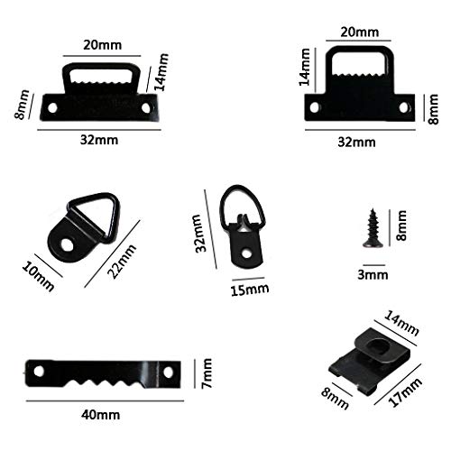 Image of 56pcs /Set Photo Picture Frame Hanging Heavy Duty Serrated Hanger Hardware