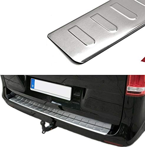 Protector Parachoques Trasero para VITO CLASE V | W447 | Desde 2014 Acero Inoxidable MATE Proteccion para Borde del Maletero De Carga