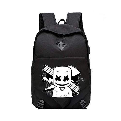 ZZW Chargeing Animado Puerto Bolsas Luminoso Mochila Escolar noctilucentes USB del Ordenador