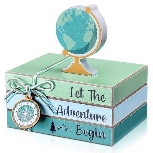 Image of Pinkunn 4 Pcs Travel Themed Table Decorations Adventure Awaits Centerpiece