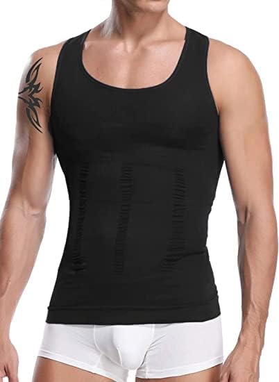 Supriya Men’s Slimming Body Shaper Vest Shirt Abs Abdomen Slim Stretchable Tummy Tucker Vest