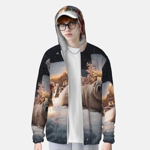Chaqueta para hombre con protección solar UPF 50+ y capucha miniatura 3