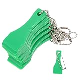 FUTUREORYY 10 Stück Teiliges kratzwerkzeuge aus Robustem Kunststoff Grün Blanko Karten schaber...